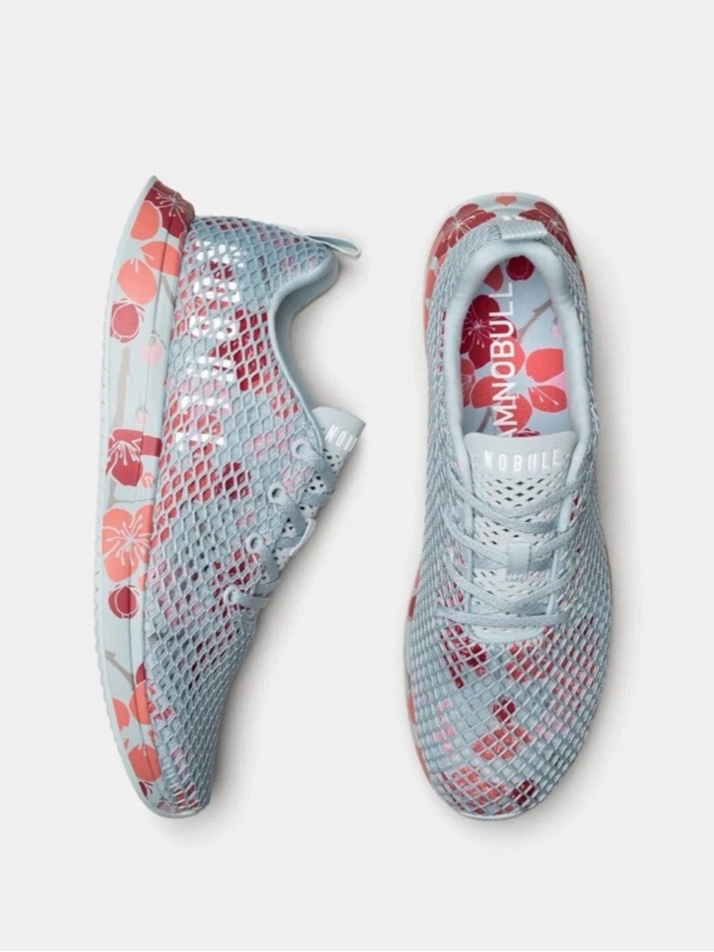 NOBULL Mesh Runner Sneakers in Pink Sky Cherry Blossom Women’s Size 6